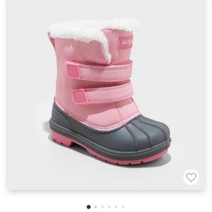 Cat & Jack Pink Snow Boots, Kids SZ 11